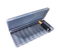 Support de batterie - Boîtier d'alimentation en plastique avec 10 emplacements, unité de stockage de cellules verrouillable | Couverture transparente, structure d'affichage, identification rapide
