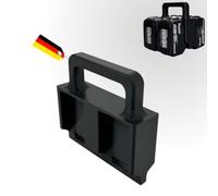 Support de batterie pour 4 batteries Makita 18 V avec poignée, noir, support portable, plastique