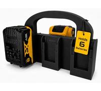 Support de batterie pour DeWalt, 6 compartiments, noir, compact