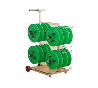 Support de bobine de câble portable, support de bobine de fil industriel robuste avec roulements de frein indépendants pour l'atelier électrique et l'utilisation de magasin de détail, Caddy en acier r