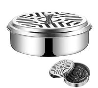 Support de Bobine de Moustique, Supports en Spirale de Moustiques en Acier Inoxydable, Bobine Spirale Anti Moustique, Porte-Encens, Porte Spirale Anti Moustique en Métal pour Intérieur et Extérieur