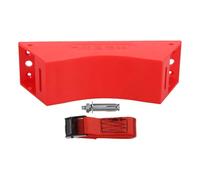 Support de Bouteille de Gaz Mural Antitip avec Sangles de Fixation | Plastique Rouge, Vis D’expansion Incluses, Marquages Visibles, Usage Transport et Entrepôt