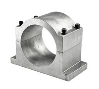 Support De Broche CNC Avec 4 Vis, 120/125mm Support Aluminium | Serrage 360°, Hauteur De Centre 75mm, Support Moteur Broche Pour CNC Graveuse, Menuiserie DIY(125mm)