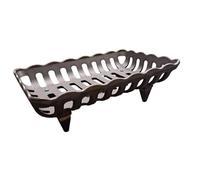 Support de bûches de cheminée en Fonte, Grille de cheminée Bois de Chauffage, Porte-bûches pour cheminée en Fonte Haute Résistance (L 38 - P 26 - H 16 cm) Poids : 6,50 kg