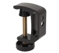 Support de Bureau à Fixation par Serre-joint en C avec Patin Antidérapant | Construction en aluminium,Serrage maximum 4,5 cm,Trou polyvalent de 1/4 po et 3/8 po,Conception portable