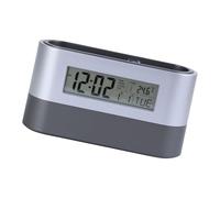 Support de bureau moderne avec affichage numérique de l'heure, de la date, de la semaine, de la température et des systèmes d'alarme programmables, horloge de planification électronique de bureau