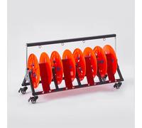 Support de câble électrique lourd avec roues, dévidoir professionnel | Support de fil électrique robuste avec roulettes, idéal pour organiser et dérouler des bobines de câble lourdes