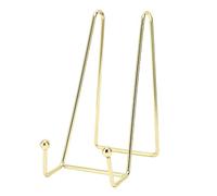 Support De Cadre Photo, Présentoir De Support De Plaque en Métal, Chevalet Support Presentoir Porte Assiette, Support De Tableau D'affichage d'art D'ongle d'or, Support De Cadre Photo