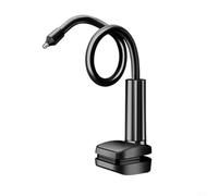 Support de caméra de sécurité en acier galvanisé, support de montage sans perforation pour installation au plafond, clip de fixation noir ou blanc résistant à l'usure (noir)