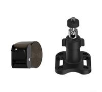 Support de caméra de sécurité extérieure réglable sans perçage, support en nylon ABS réglable en hauteur pour un positionnement stable, pour anneau pour arlo, eufy, wyze, blink et plus encore (noir