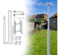 Support de caméra de sécurité extérieure sur poteau avec fixations - Idéal pour la surveillance des zones industrielles et des jardins - Conception durable, réglable et résistante aux intemp