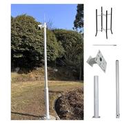 Support de caméra de sécurité réglable et détachable de 2 à 6 m, support de sol universel pour garage et centre commercial, hauteur de 3,5 m, support de surveillance blanc durable pour une s