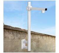 Support de caméra de sécurité, tuyau mural pour caméra de surveillance PTZ Dome Bullet CCTV, poteau de surveillance en métal robuste