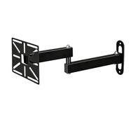 Support de caméra dôme mobile en forme de L, support mural réglable en métal pour caméras de sécurité CCTV, support de surveillance facile d'installation avec angle flexible, noir/blanc (35 deux bras