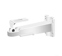 Support de caméra en aluminium pivotant à 360 degrés avec canaux de câble intégrés Installation murale ou au plafond Finition blanche 180 x 60 x 75 mm pour systèmes de surveillance utilisation