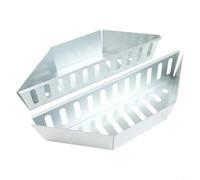 Support de carburant pour barbecue Weber Kettle Grill - Plateau de barbecue en acier inoxydable robuste - Outil de cuisson directe et indirecte