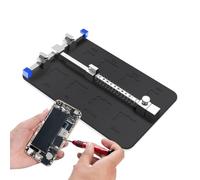 Support de Carte PCB - Support de Fixation pour Carte Mère en Acier Inoxydable,Bride de en Acier Inoxydable pour Mère | pour Débutants Adultes Réparation Électronique Projet DIY Modèle T