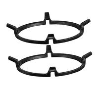 Support de Casserole Antidérapant Rond en Fer Cuisine, 2 Pièces | Anneaux Noirs, Structure Stable Multifonction, Usage Ustensiles et Marmite, Lot Pratique