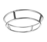 Support de Casserole Rond en Acier Inoxydable Double Couche Cuisine | Anneau Courbé à Structure Creuse, Dissipation Thermique et Antidérapant, pour Poêles et Ustensiles