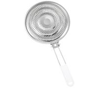 Support de Casserole Rond en Acier Inoxydable Poignée Creuse | Argenté, Structure Perforée Trou Suspendre, pour Casseroles et Sauteuses, la Cuisine Domestique