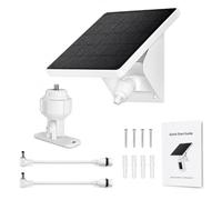 Support de charge 2 en 1 pour caméras Ring - Chargeur solaire 4 W pour caméra Ring Outdoor Cam Plus, caméra Stick Up Cam, Spotlight Cam Pro/Plus, câble long résistant aux intempéries IP67 avec