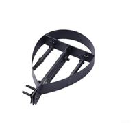 Support de cheminée réglable en acier inoxydable pour poêle à granulés pour montage mural et stabilité du tuyau d'échappement (125 mm noir)