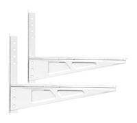 Support de Condenseur de Climatiseur 1p en Acier Laminé à Froid Argenté | Fixation Murale, Installation Facile, Capacité de Charge Élevée, Usage Professionnel, Usage Solide