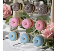 Support de cornet de crème glacée en acrylique transparent avec base amovible pour dessert, fête, mariage, stand d'affichage de festival, support à gâteau, décorations de gâteau, présentoir à cupcakes