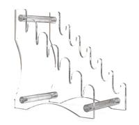 Support de coupe en acrylique, présentoir transparent pour coupe, support de rangement pour 6 couteaux, présentoir pratique pour coupe pliant, coupe-steak, coupe-fruits, coupe-chasse
