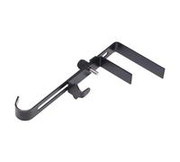 Support de couronne de Noël stable - Décoration de fête - 13 x 5,7 cm - Support de bas de Noël stabilisé - Pour appartement, dortoir, chambre à coucher, hôtel - Support de cheminée - Noir
