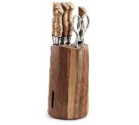 Support de couteau HEZHEN pour boîte en carton en bois de noyer B30 JH6-B30