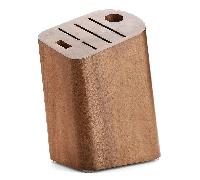 Support de couteaux en bois XINZUO B37 avec 6 fentes, bois d'acacia, boîte en carton JX6-B37