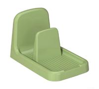Support de couvercle de casserole en plastique 19,7 cm égouttoir (vert) | Matériau en plastique, résistant à la chaleur, flexible, peut être placé directement sur les casseroles chaudes