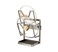 Support de couvercle de casserole - Repose-cuillère en acier inoxydable de 9 pouces | Avec bac d'égouttement amovible, casseroles, casseroles, couvercle organisateur pour cuisine, garde-manger
