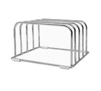 Support de cuisine en acier inoxydable pour planches à découper, plan de travail, aucun assemblage nécessaire, peut contenir des planches et des couvercles d'ustensiles de cuisine