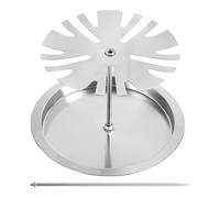 Support de cuisson pour cuisses de poulet - Barbecue à aile de poulet avec 15 positions, cadre robuste en acier inoxydable, plateau d'évacuation amovible, support pliable pour barbecue | Accessoire BA