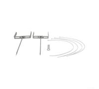 Support de descente résistant aux intempéries en fer pour jardin (L) | Fer massif, résistant aux intempéries, résistant à la rouille, réglable de 7,7 à 13 cm, durable