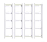Support de dosettes de café autocollant, organisateur de capsules peu encombrant avec 4 bandes pour cuisine, peut contenir 16 à 20 dosettes, support de rangement en plastique blanc pour la maison, le