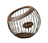 Support de dosettes de café et organisateur de bureau multifonction pour capsules expresso, fruits et collations, en fer forgé avec revêtement antirouille pour économiser de l'espace pour la cuisine