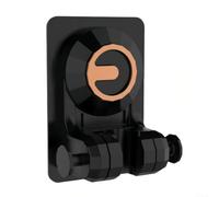Support de douche en ABS auto-adhésif sans perçage (Noir) | Rotation à 360 degrés, angle de faisceau réglable, positionnement flexible, s'adapte à toutes les hauteurs d'utilisateur