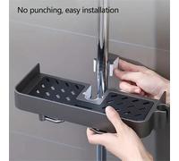 Support de douche et porte-pomme de douche convenant pour une utilisation domestique quotidienne Support de rangement gris pistolet,Étagère de rangement renforcéeABS