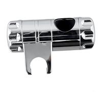 Support de douche polyvalent finition chromée pour barre coulissante de 25 mm - Angle réglable pour pommeau de douche