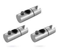 Support De Douchette Réglable 3 Pièces Avec Barre Coulissante - Durable, Facile À Installer Et Antidérapant Pour Pommeaux De Douche Standard