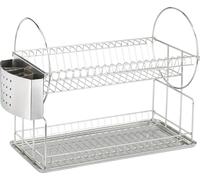 Support de égouttoir, en acier inoxydable, 21x33x49 cm, finition argent mat