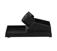 Support de Fer à Souder 15x7x7cm Noir en Alliage d'Aluminium | Design Rainuré, Base Stable, Rangement pour Stylo de Pyrogravure, Atelier Créatif, Nettoyage Facile Plusieurs styles