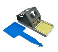 Support de fer à souder pour T12 FX9501 - Cadre de poignée - Support en métal pour station de soudure OLED avec éponge, boule de nettoyage et coussinet en silicone - Base antidérapante résistante à la