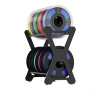 Support de filament pour imprimante 3D en forme de X à double niveau - Support de bobine robuste en acier au carbone pour 12 rouleaux de 1 kg - Accessoire de bureau peu encombrant avec pieds