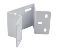 Support de fixation pour caméra de sécurité - Plaque murale d'angle à 90 degrés pour systèmes IP CCTV - Support résistant à la rouille - Grand angle de vue (blanc)
