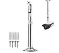 Support de fixation pour caméra - Support mural fixe, support réglable | Bras de fixation extensible pour caméra de plafond, cadre de montage rotatif universel avec kit de vis pour appartement