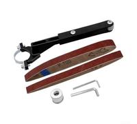 Support de fixation pour ponceuse à bande en bois, support de meulage stable en alliage avec roue rainurée pour une peinture efficace et un décapage de la rouille